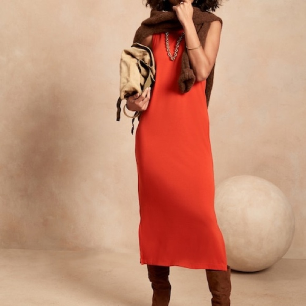 Banana Republic Ribbed Racerback Dress